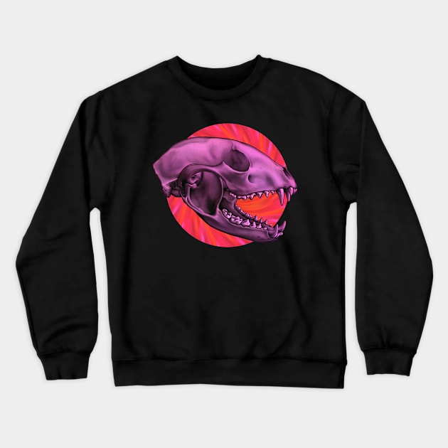 Raccoon Skull Crewneck Sweatshirt by Crude Casey